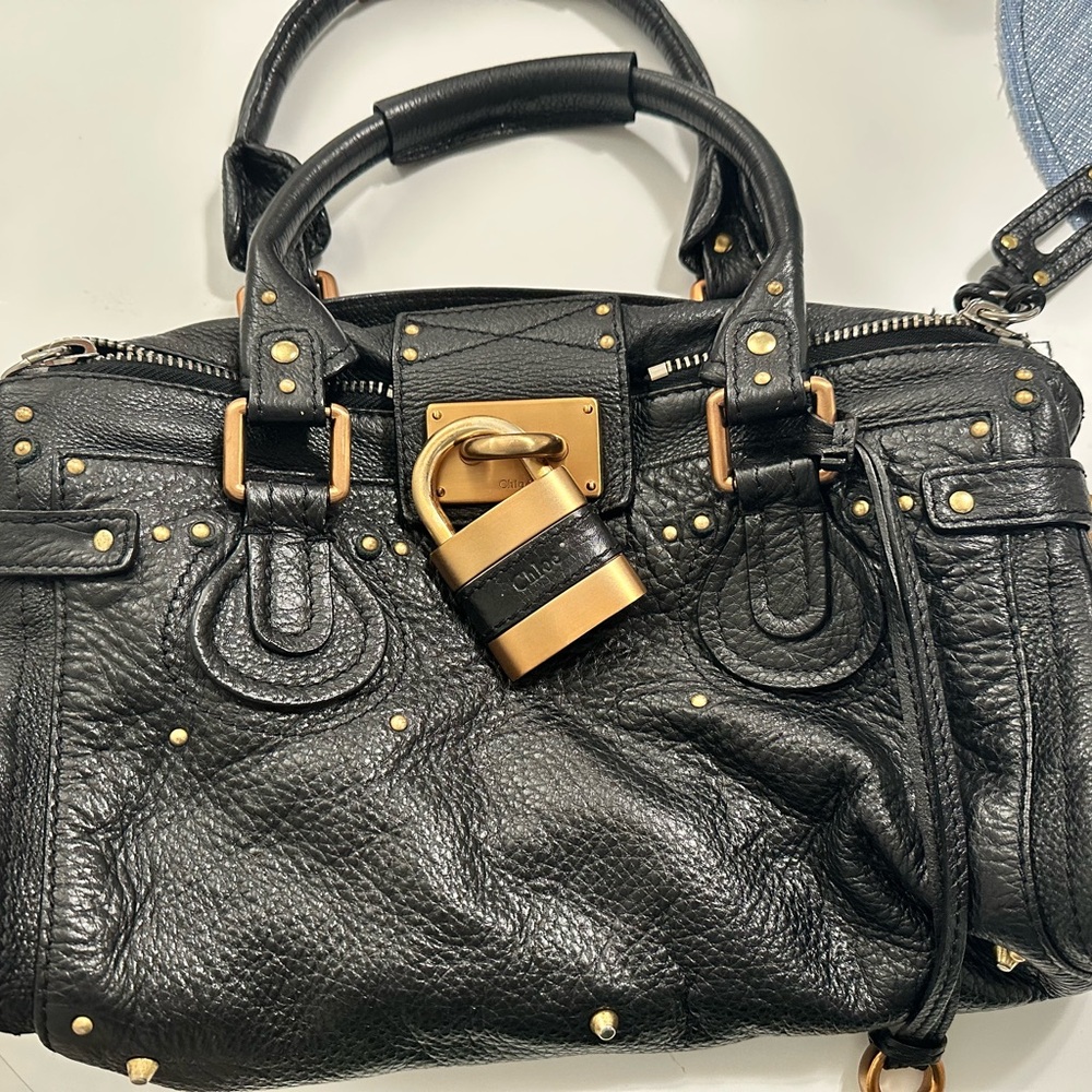 Chloé paddington bag with Gold Hardware